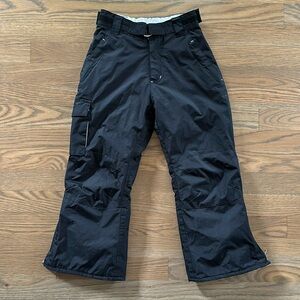 Free Country Girls Insulated Ski Pants sz XS / 4 Snowboard Snow Adjustable Black